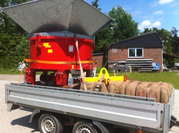 Transport der Sandsackfüllmaschine